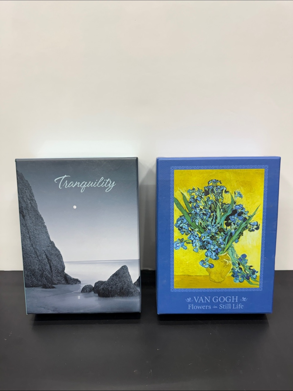 Papyrus Tranquility and Van Gogh Flowers in Still Life Cards Box